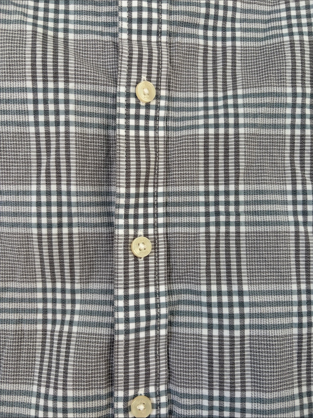 Michael Kors Men's Gray Plaid Dress button down Shirt slim fit size M - Picture 3 of 9